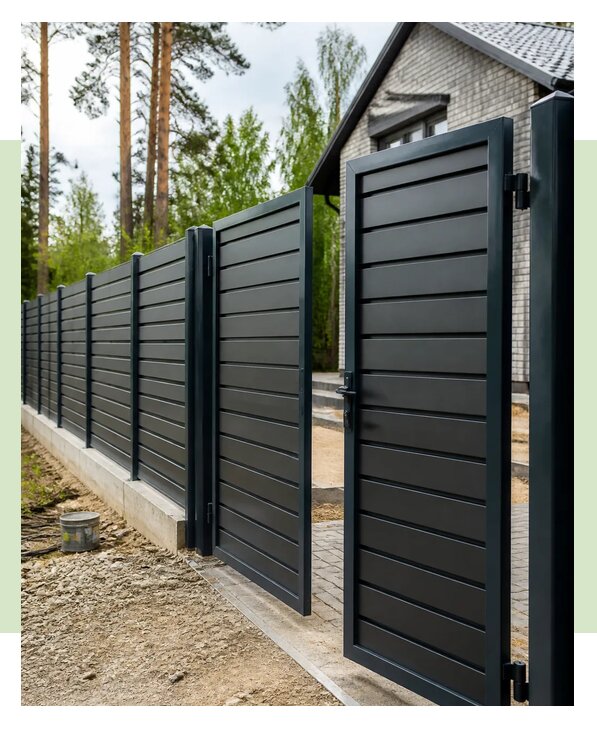 Установка забора с воротами в Гае по цене от 35581 р. | ЗаборЭксеперт-Гай